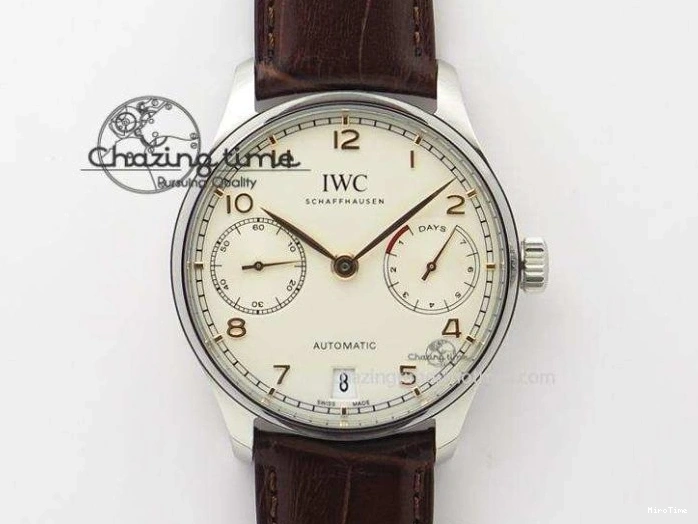 MIROTIME 0408 Portuguese Chrono RG IW371415 ZF 1:1 Best Edition Black Dial On Black Leather Strap A79350 (Slim Movement) FashionForward 7264